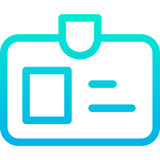 Id card business and finance identity id card icon