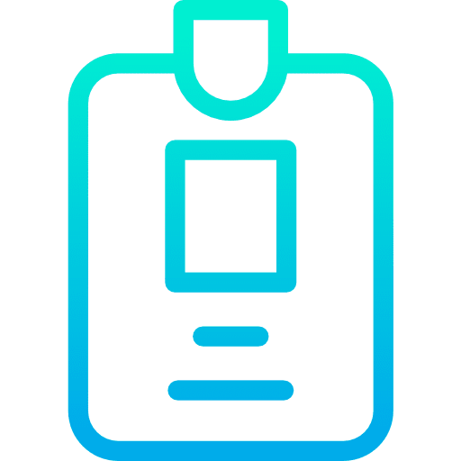 Id card identity id card business icon