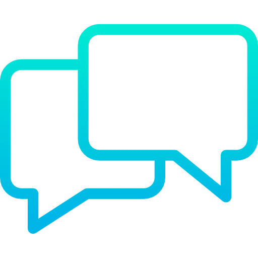 Chat conversation communications speech bubble icon