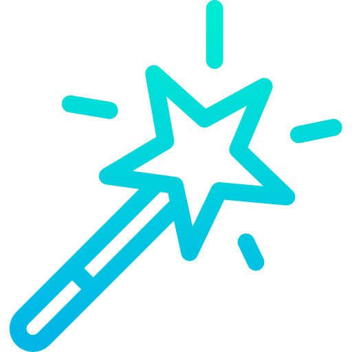 Magic wand enhance witch magic wand icon