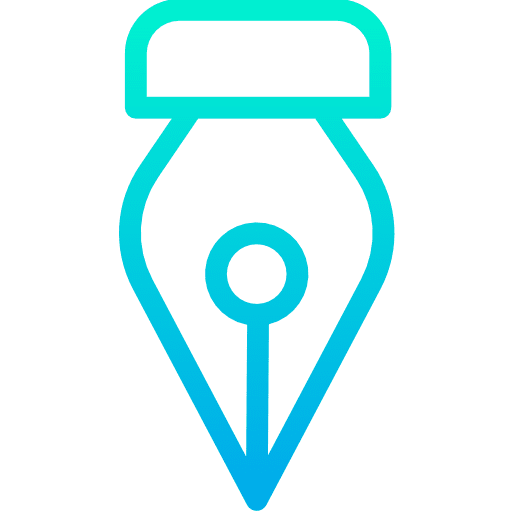Nib utensil artistic writting icon