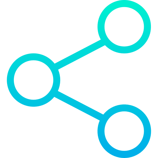 Share social network circles social media icon