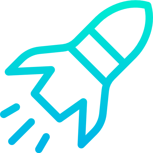 Startup space ship space ship launch startup icon