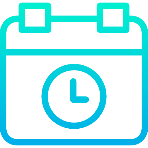 Calendar time and date interface schedule icon