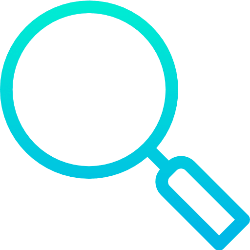 Magnifying glass ui loupe search icon