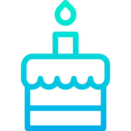 Birthday cake birthday cake birthday candles icon