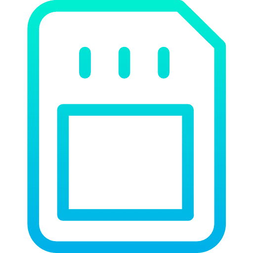 Sim card sim card device memory card icon