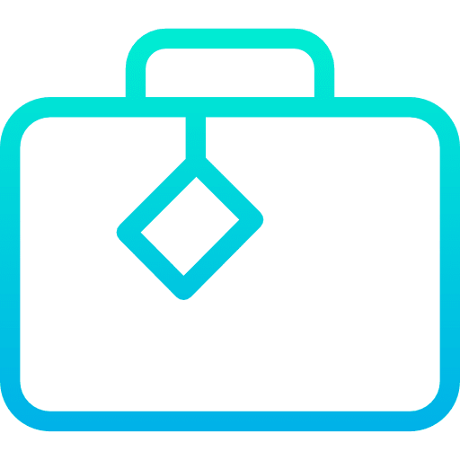 Suitcase business travel suitcase icon