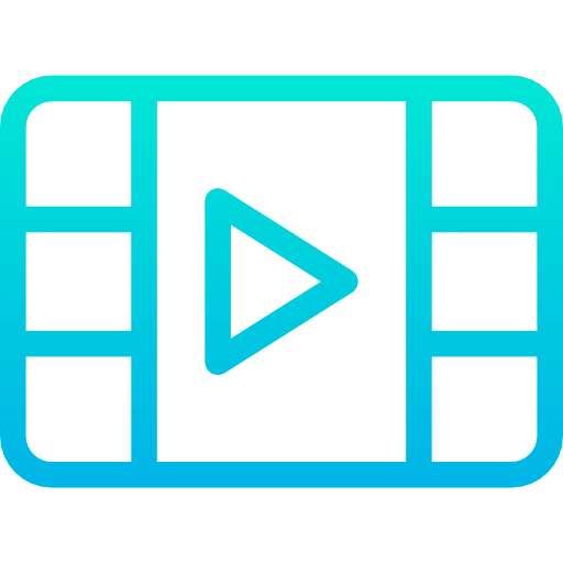 Video player multimedia play button multimedia option icon