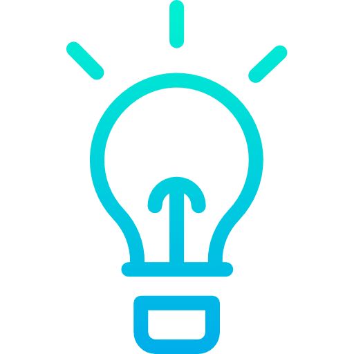 Idea foco electricity technology icon