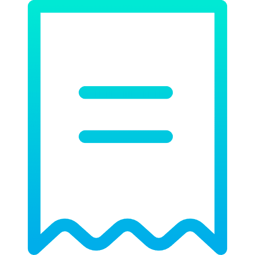 Invoice bill business and finance invoice icon