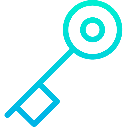 Key door key tools and utensils pass icon