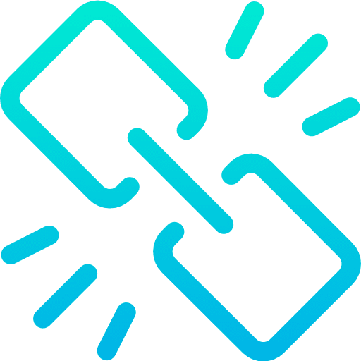 Link chain connection multimedia icon