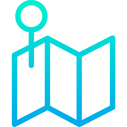 Map orientation location maps and flags icon