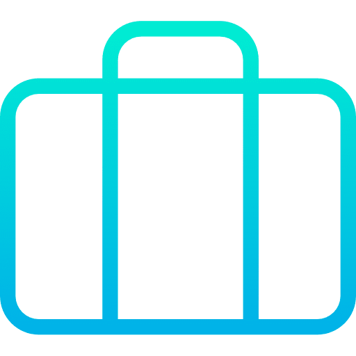 Briefcase business portfolio bag icon