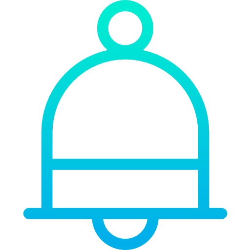 Notification interface alarm music and multimedia icon