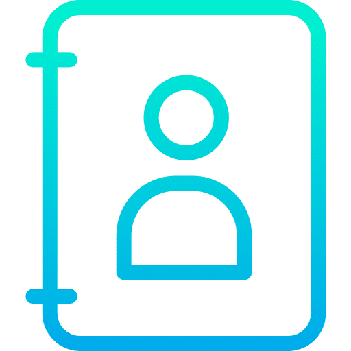 Agenda notebook business address book icon