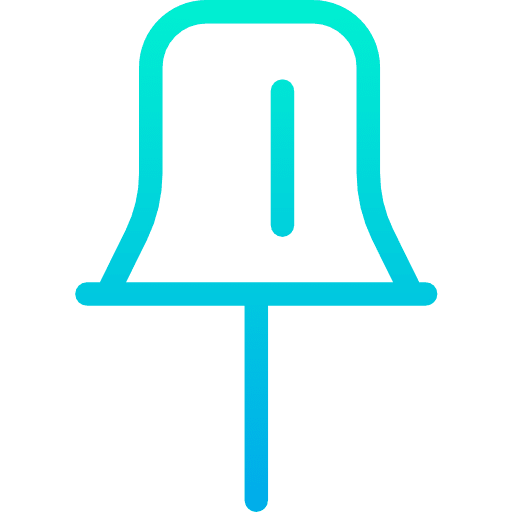 Push pin push pin tools and utensils school material icon