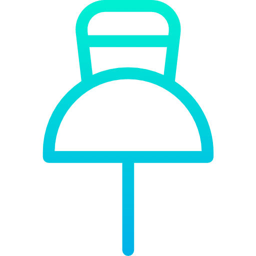 Push pin ui office material tools and utensils icon