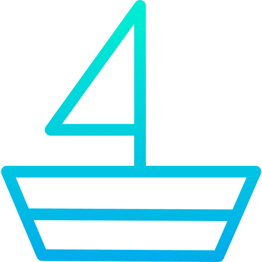 Sailboat sport sailing boat travel icon