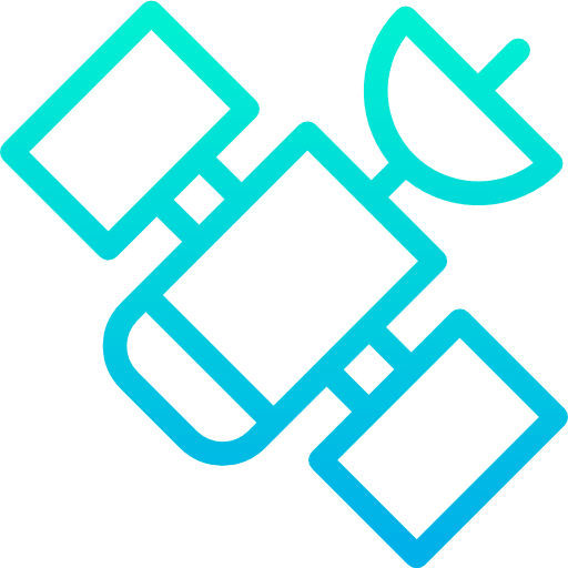 Satellite communications communication satellite icon