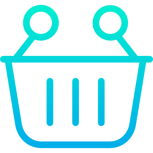 Shopping basket online shop supermarket shopping store icon