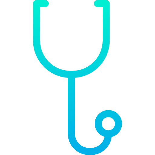 Stethoscope phonendoscope doctor medical icon