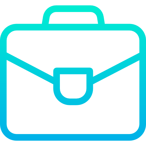 Suitcase travel portfolio briefcase icon