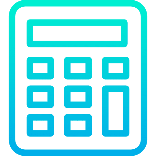 Calculator maths technological business and finance icon