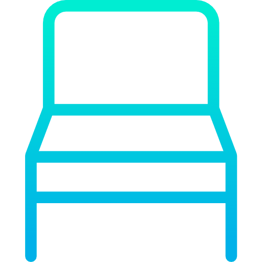 Chair livingroom desk chair seat icon