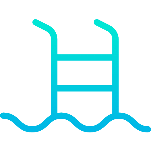 Swimming pool sports and competition pool water icon