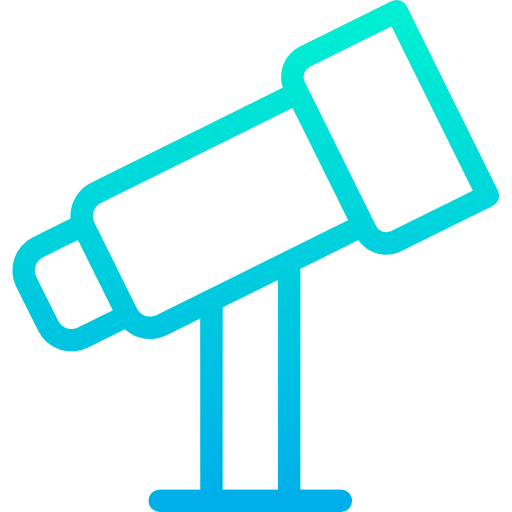 Telescope miscellaneous space observation icon