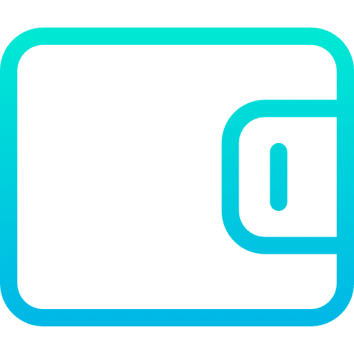 Wallet holder billfold money icon