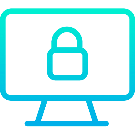 Computer monitor tv technology icon