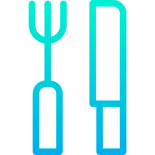 Cutlery food kitchen food and restaurant icon
