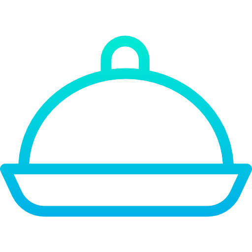 Dinner serving dish lunch dinner icon