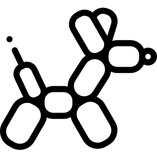 Balloon kid and baby childhood entertainment icon