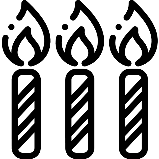 Candles party celebration candles icon