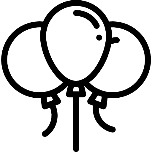 Balloons celebration balloons birthday and party icon