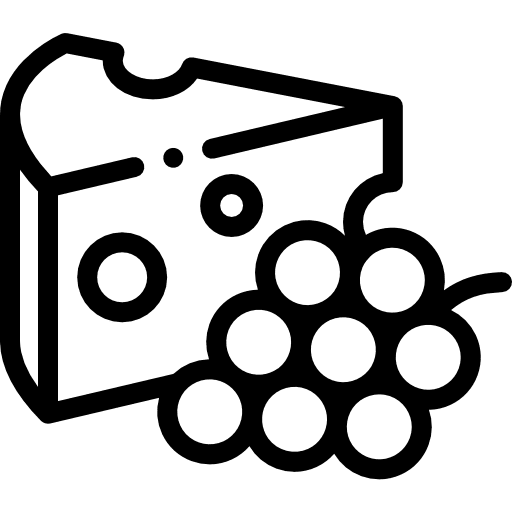 Cheese birthday and party cheese healthy food icon