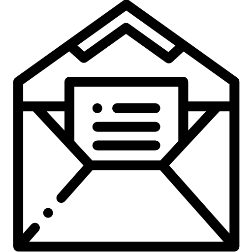 Invitation envelope birthday celebration icon