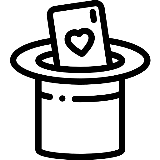 Magic hat trick magic trick hat icon