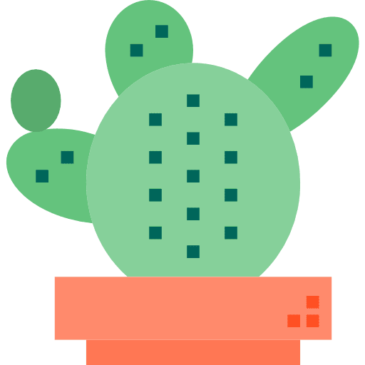 Cactus botanical nature dessert icon