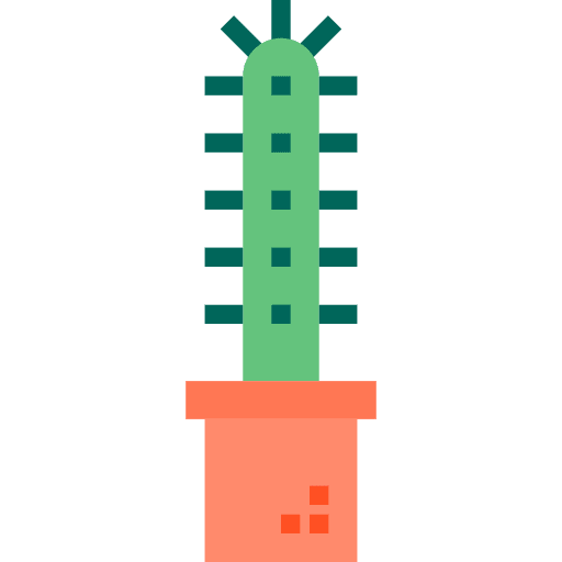 Cactus botanical nature plant icon
