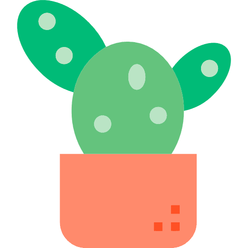 Cactus cactus botanical plant icon