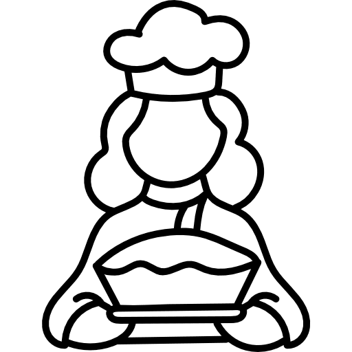 Baker pastry chef baker food and restaurant icon