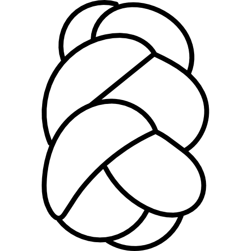 Bread food braid bread icon