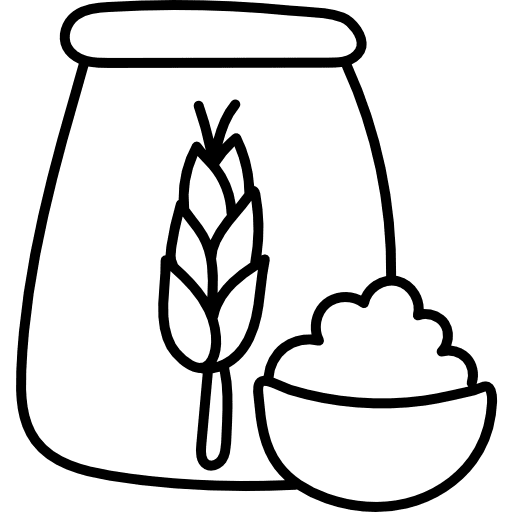 Flour food bakery oatmeal icon