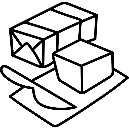 Butter knife ingredient bakery icon