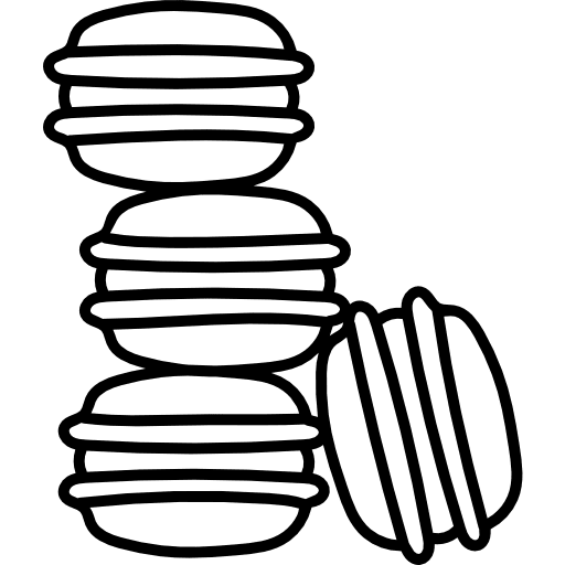 Macaron baker sweet dessert icon